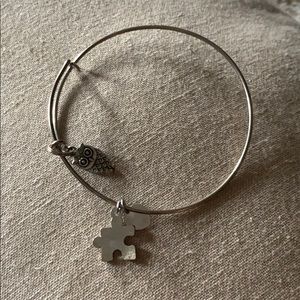 Alex and Ani Replica- puzzle piece and owl
